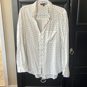 NWT cream blouse XL